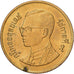 Thailandia, Rama IX, 50 Satang = 1/2 Baht, 2001, Alluminio-bronzo, SPL, KM:203
