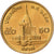 Tailandia, Rama IX, 50 Satang = 1/2 Baht, 2001, Aluminio - bronce, SC, KM:203
