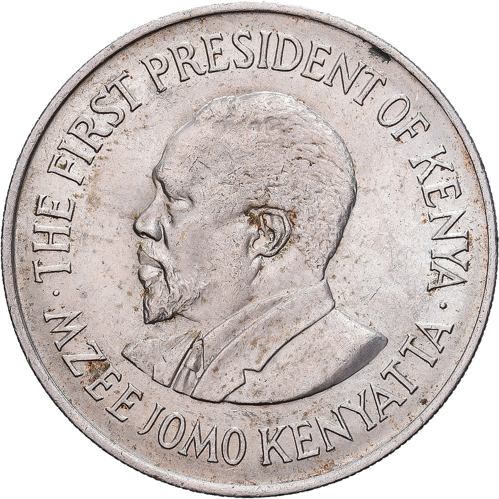 Kenya, 1 Shilling, 1971, Royal Mint, Cupronickel, EF(40-45), KM:14
