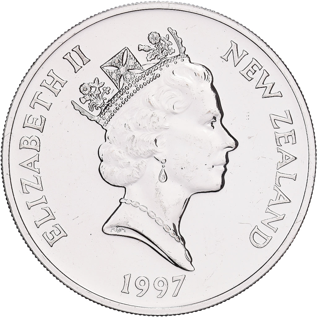 Nueva Zelanda, 5 Dollars, 1997, Monnaie royale canadienne d'Ottawa, Cupronickel