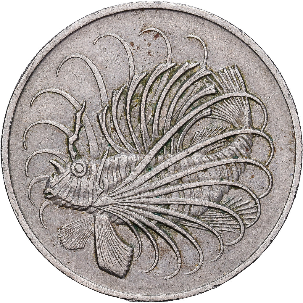 Singapura, 50 Cents, 1967, Royal Mint, Cupronickel, EF(40-45), KM:5