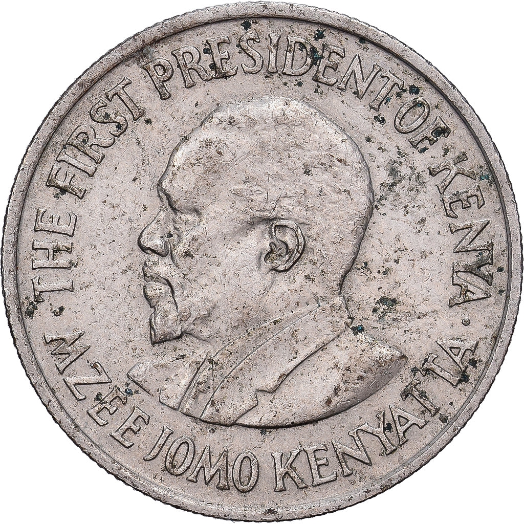 Kenya, 50 Cents, 1971, Cupro-nickel, TB+, KM:13