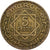 Marruecos, 5 Francs, 1945/AH1365, Aluminio - bronce, BC+