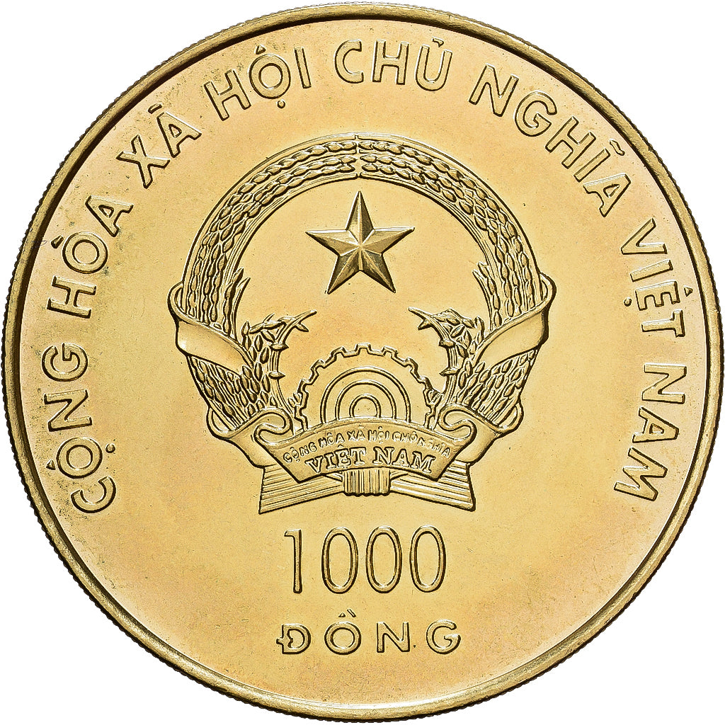 Vietnam, 1000 Dông, 2003, Singapore, Nordic gold, SC