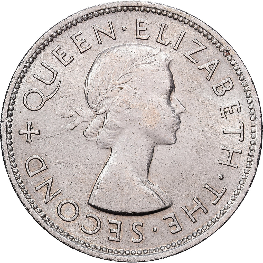 Nueva Zelanda, 1 Crown, 1953, Royal Mint, Cobre - níquel, EBC+, KM:30