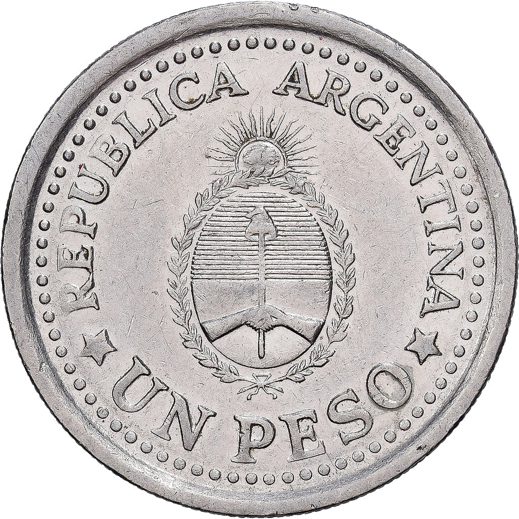 Argentina, Peso, 1960, Acciaio ricoperto in nichel, BB+, KM:58