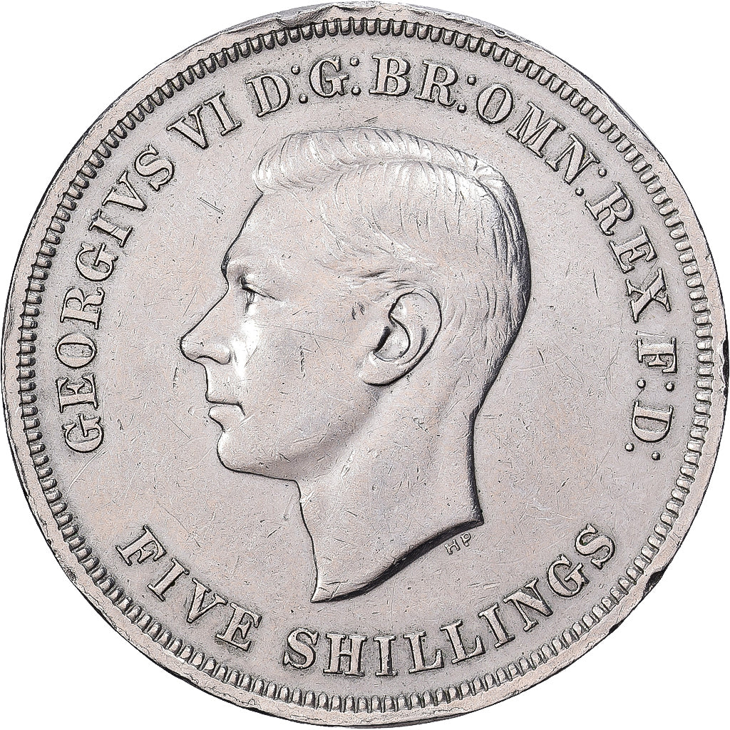Gran Bretaña, George VI, 5 Shillings, 1951, Cobre - níquel, MBC