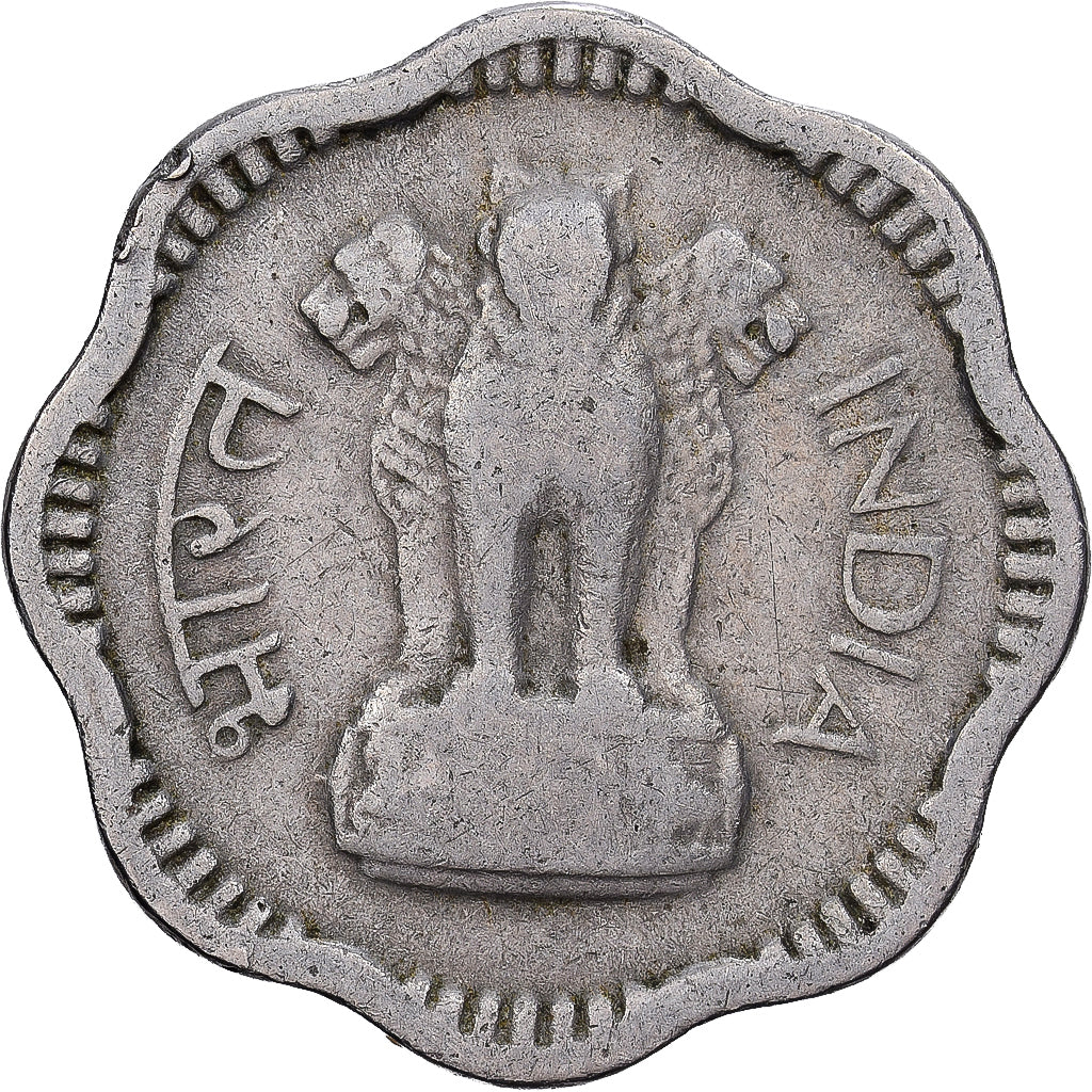 India, 10 Paise, 1962, Copper-nickel, VF(30-35), KM:25