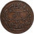 Tunisia, Muhammad al-Nasir Bey, 10 Centimes, 1917, Paris, Bronze, VF(30-35)