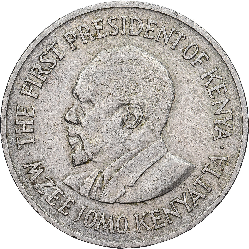 Kenya, Shilling, 1969, Copper-nickel, VF(30-35), KM:14