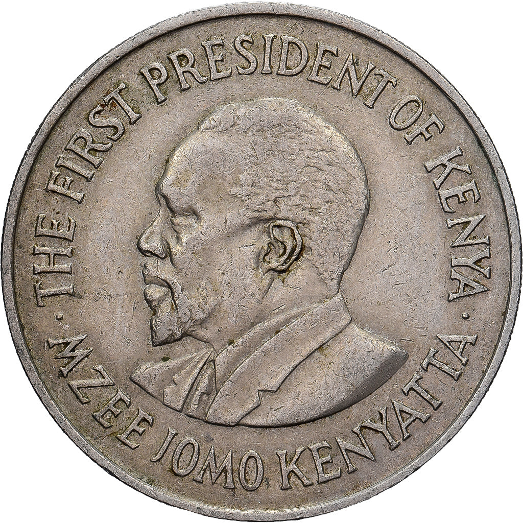 Kenya, Shilling, 1971, Copper-nickel, VF(30-35), KM:14