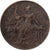 Francia, 10 Centimes, Dupuis, 1908, Paris, Bronzo, MB+, Gadoury:277, KM:843