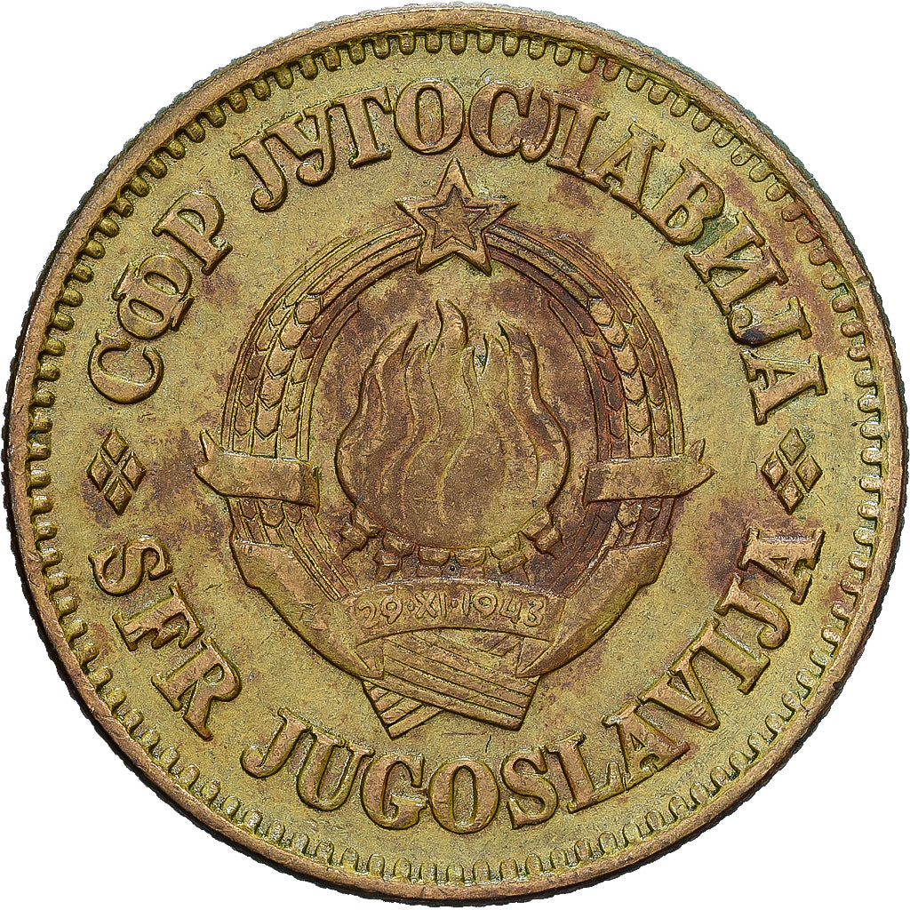 Yugoslavia, 50 Para, 1975, Belgrade, laiton, BC+, KM:46