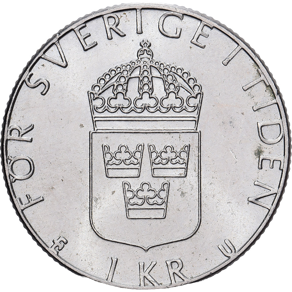 Schweden, 1 Krona, 1981, AB Myntverket, Kupfer-Nickel, SS, KM:852