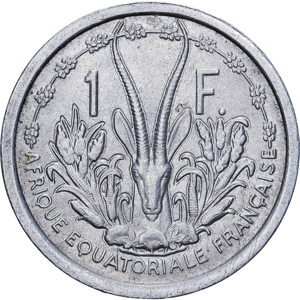 Africa equatoriale francese, 1 Franc, 1948, Alluminio, BB, KM:4