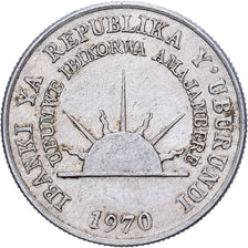 Burundi, 1 Franc, 1970, Royal Mint, Alluminio, MB+, KM:18