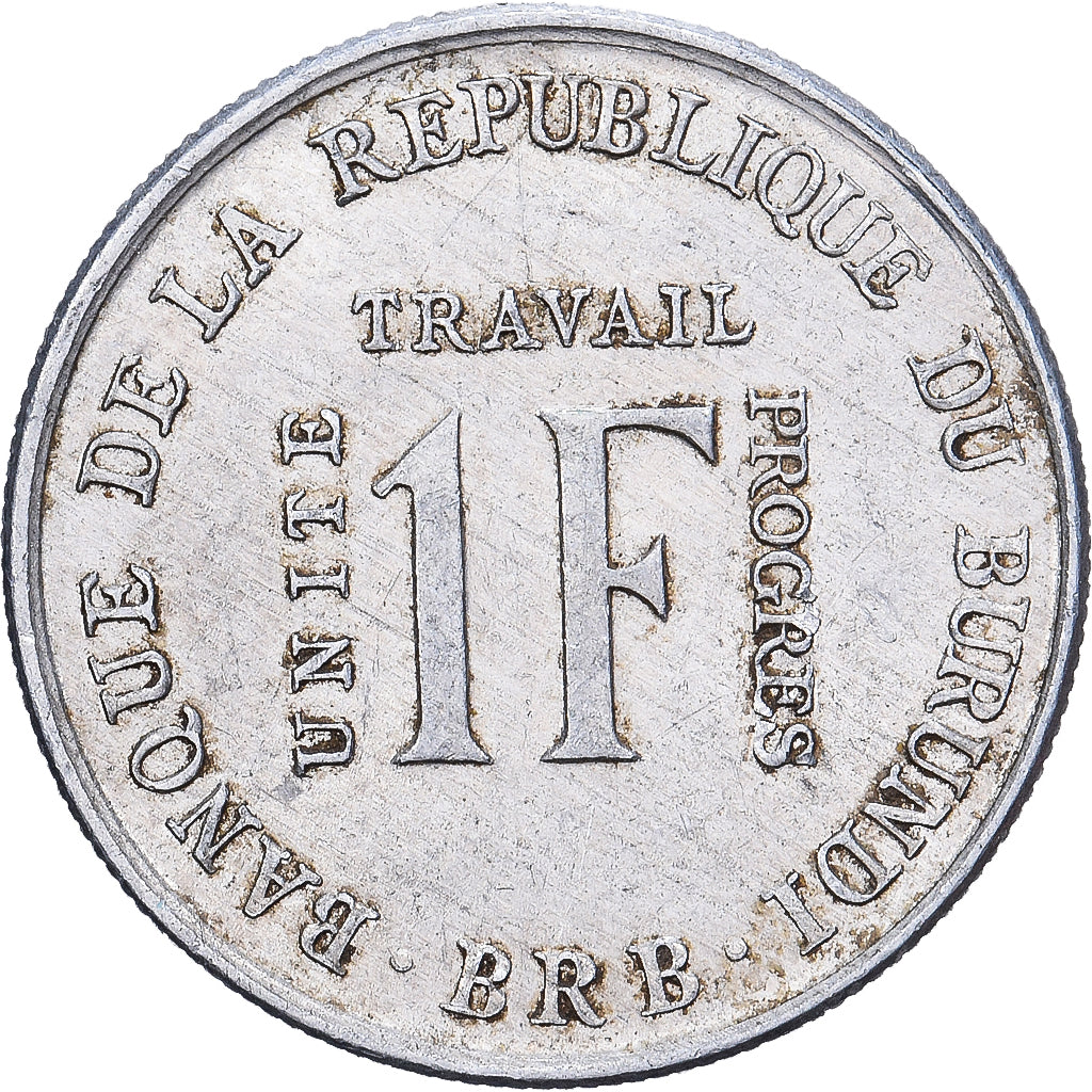 Burundi, 1 Franc, 1970, Royal Mint, Alluminio, MB+, KM:18