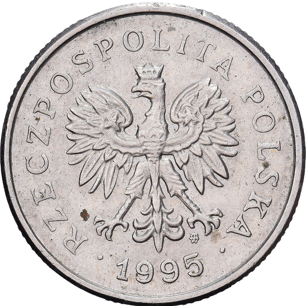 Polonia, Zloty, 1995, Warsaw, Rame-nichel, MB+, KM:282