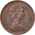 Gran Bretaña, Elizabeth II, New Penny, 1974, Bronce, BC+, KM:915