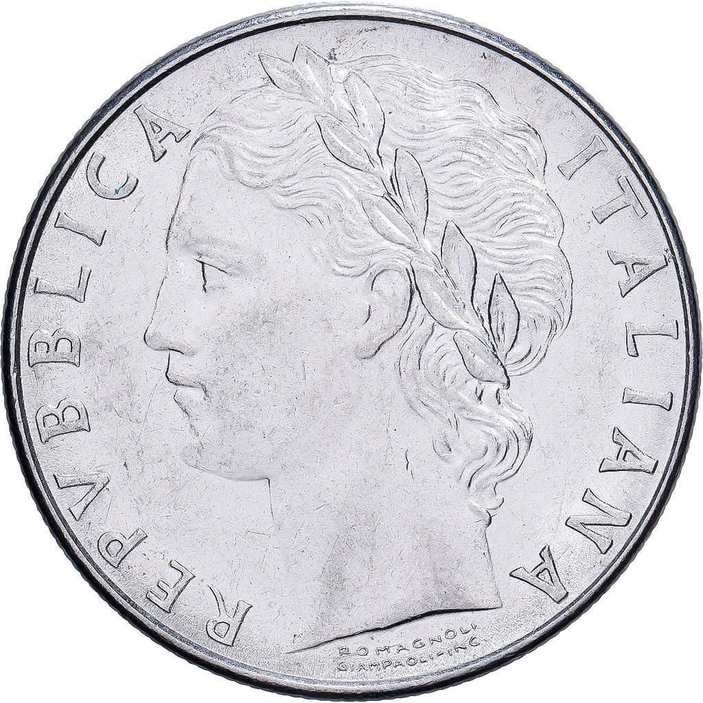 Italy, 100 Lire, 1980, Rome, Stainless Steel, AU(50-53), KM:96.1