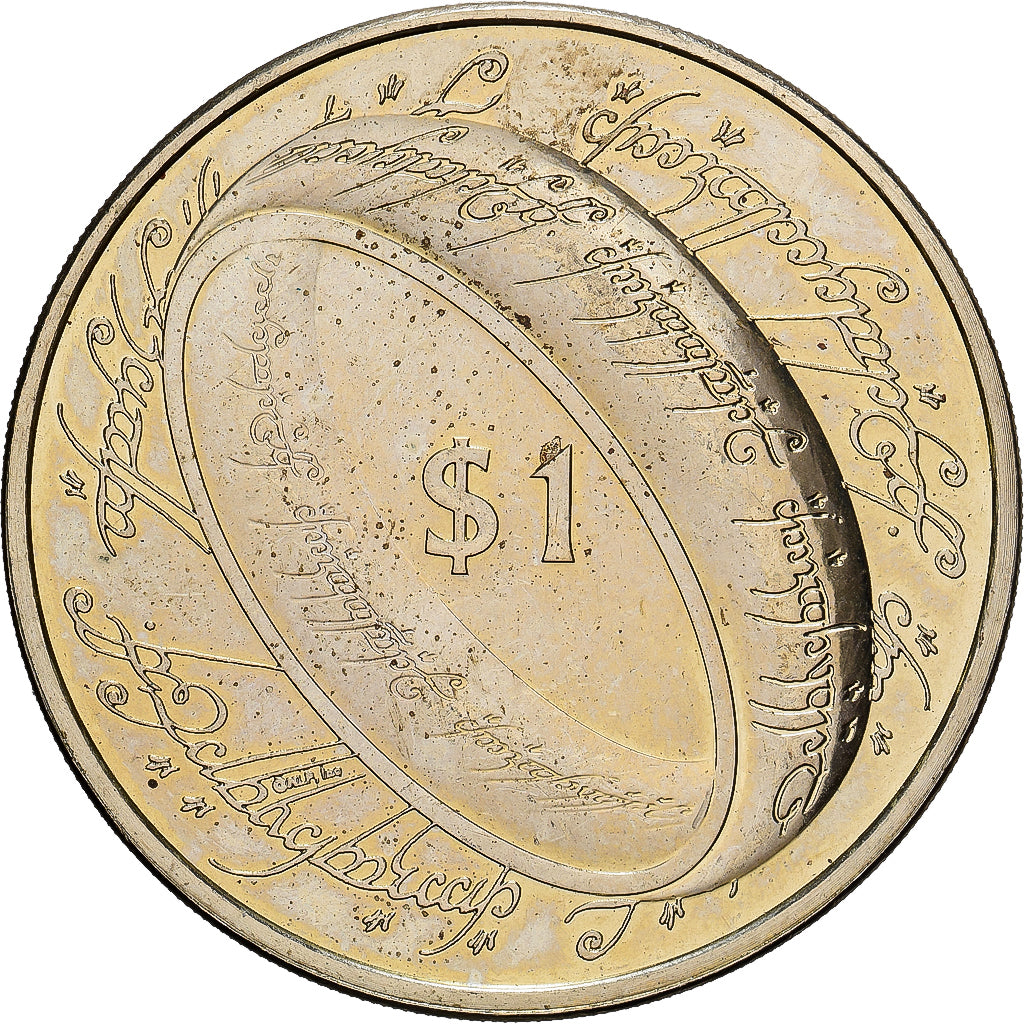 New Zealand, 1 Dollar, LE SEIGNEUR DES ANNEAUX, 2003, Royal Mint, Copper-nickel