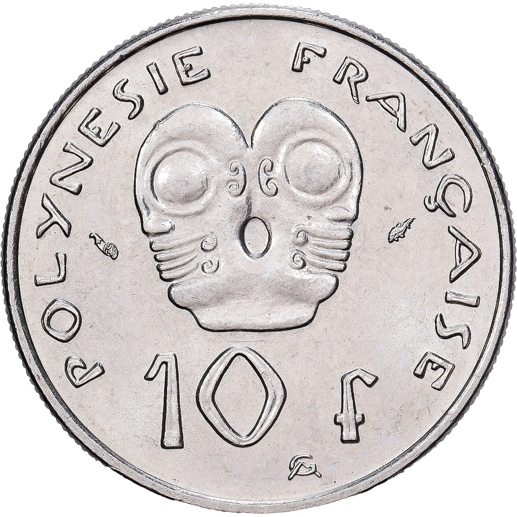 Polinezja Francuska, 10 Francs, 1983, Monnaie de Paris, Aluminium, AU(50-53)