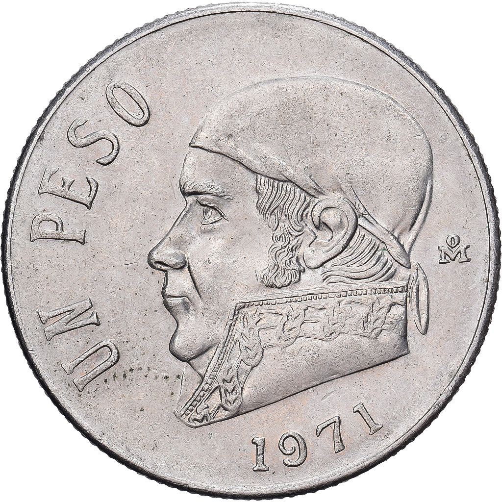 Messico, Peso, 1971, Mexico City, Rame-nichel, BB, KM:460