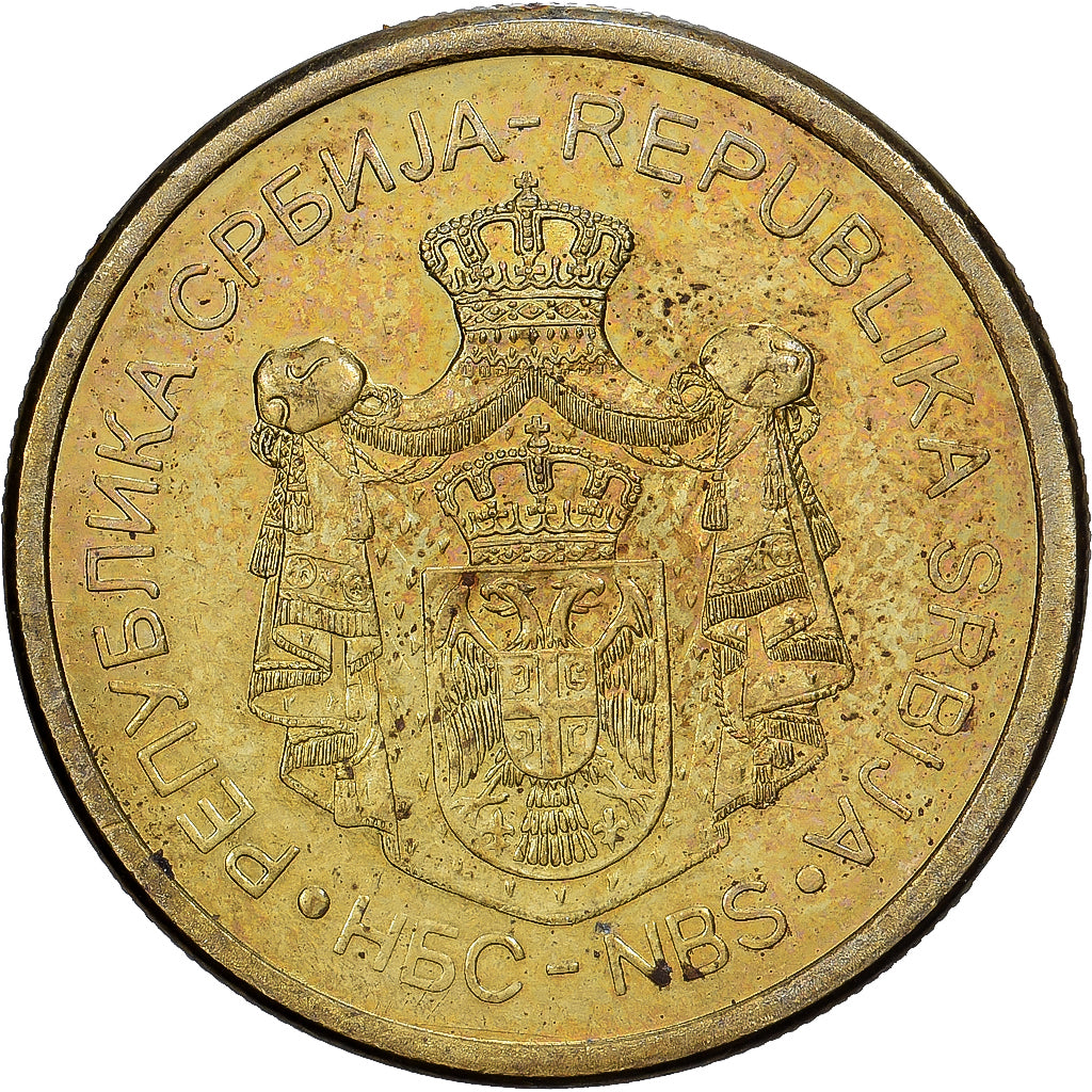 Serbie, 2 Dinara, 2011, Cuivre plaqué acier, TTB+, KM:55