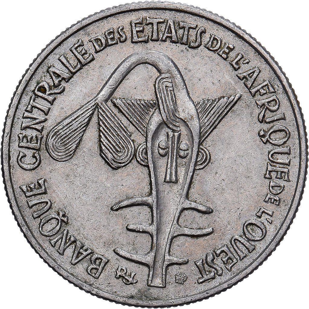 West African States, 50 Francs, 1972, Paris, Copper-nickel, EF(40-45), KM:6