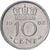 Nederland, Juliana, 10 Cents, 1962, Nickel, PR, KM:182