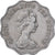 Hong Kong, Elizabeth II, 2 Dollars, 1975, Cobre - níquel, MBC, KM:37