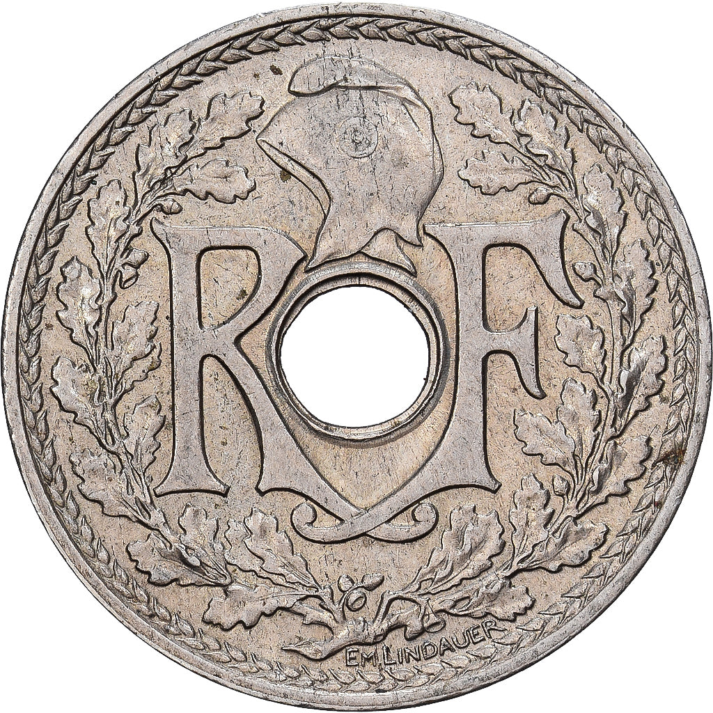 Frankreich, 25 Centimes, Lindauer, 1939, Nickel-Bronze, SS, KM:867b