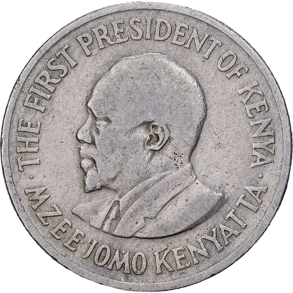 Kenia, 50 Cents, 1971, Nickel plated steel, ZF, KM:41