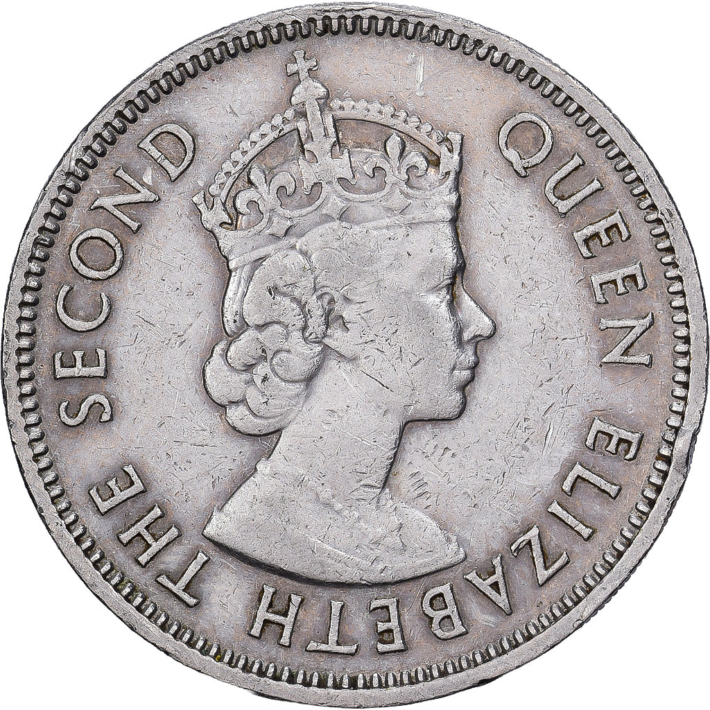 Maurícia, 1/2 Rupee, 1971, Royal Mint, Cobre-níquel, AU(50-53), KM:37
