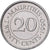 Mauritius, 20 Cents, 1990, Nickel plated steel, AU(50-53), KM:53