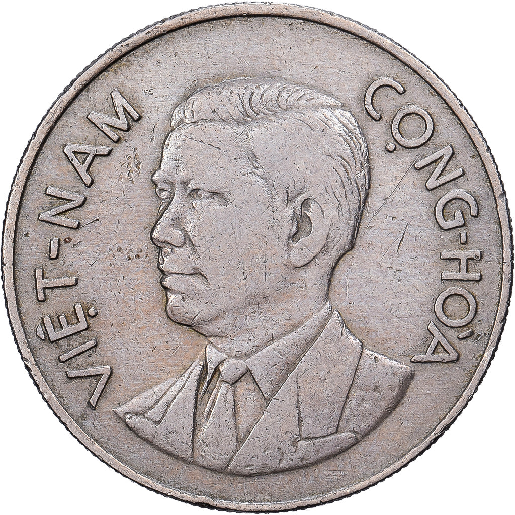 Wietnam, Dong, 1960, Royal Mint, Miedź-Nikiel, EF(40-45), KM:5