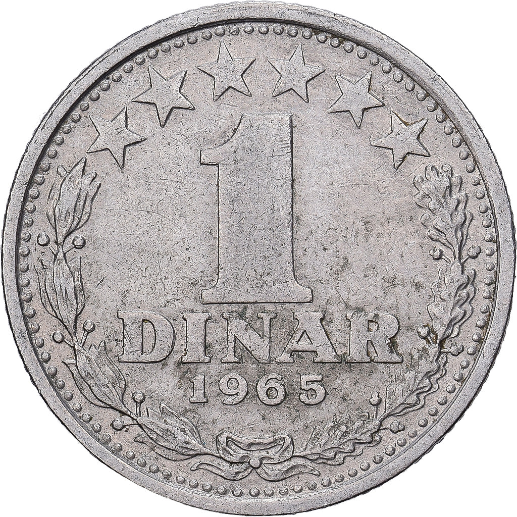 Coin, Yugoslavia, Dinar, 1965, VF(20-25), Copper-nickel, KM:47