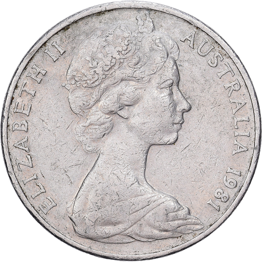 Australie, Élisabeth II, 20 Cents, 1981, Cupro-nickel, TTB, KM:66