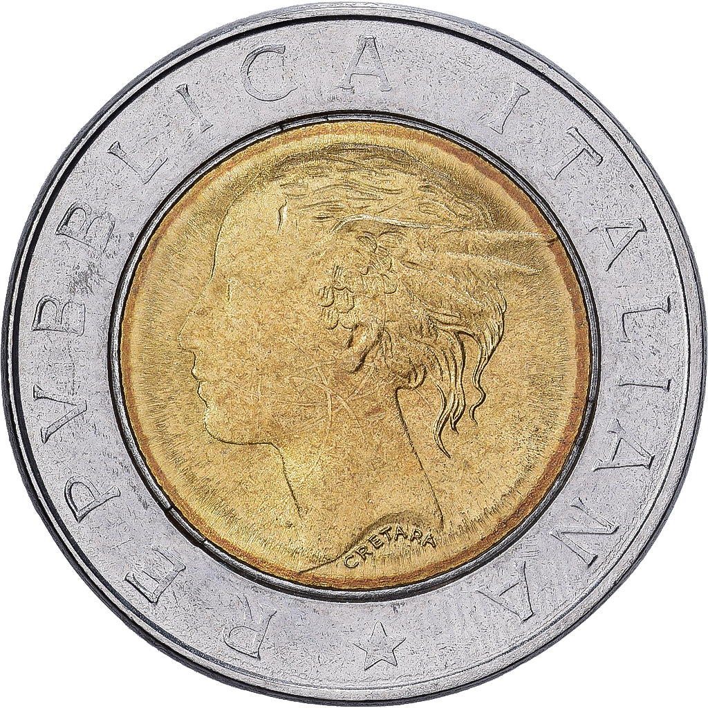 Moneta, Włochy, 500 Lire, 1993, Rome, VF(30-35), Bimetaliczny, KM:160