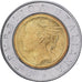 Moneta, Włochy, 500 Lire, 1993, Rome, VF(30-35), Bimetaliczny, KM:160
