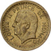 Monaco, Louis II, 2 Francs, 1945, Paris, Alluminio-bronzo, MB+, Gadoury:MC134