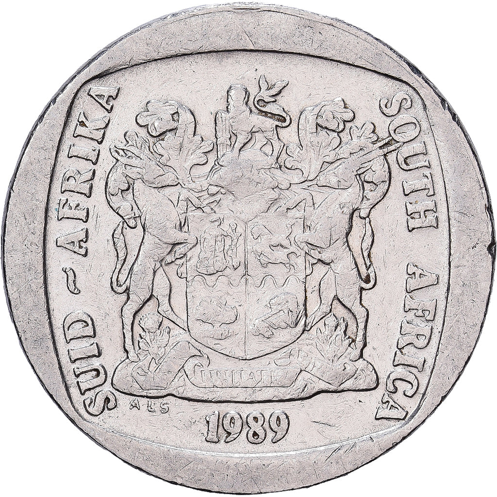 Südafrika, 2 Rand, 1989, Nickel Plated Copper, SS, KM:139