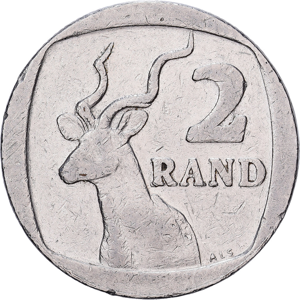 Südafrika, 2 Rand, 1989, Nickel Plated Copper, SS, KM:139