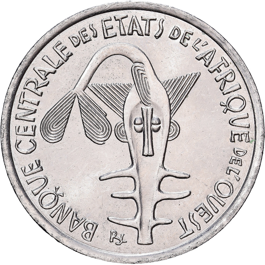 West Afrikaanse Staten, 100 Francs, 2002, Nickel, PR+, KM:4
