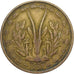 Frans West Afrika, 25 Francs, 1957, Aluminum-Bronze, FR+, KM:9