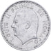 Monaco, Louis II, 5 Francs, 1945, Paris, Aluminum, VF(30-35), Gadoury:MC135