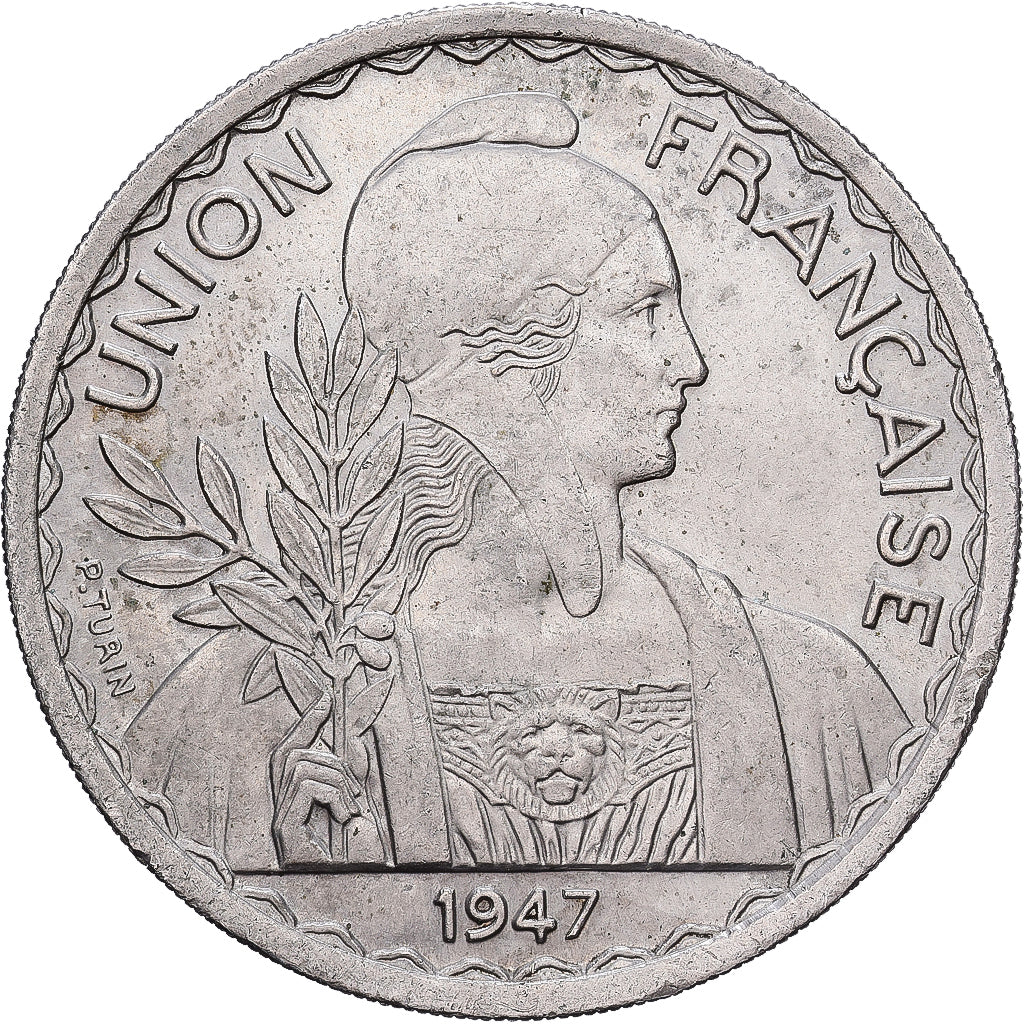 Coin, FRENCH INDO-CHINA, Piastre, 1947, Paris, EF(40-45), Copper-nickel, KM:32.1