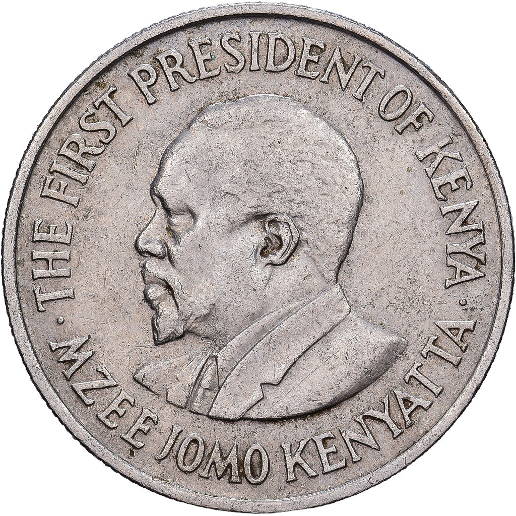 Coin, Kenya, 50 Cents, 1971, EF(40-45), Copper-nickel, KM:13