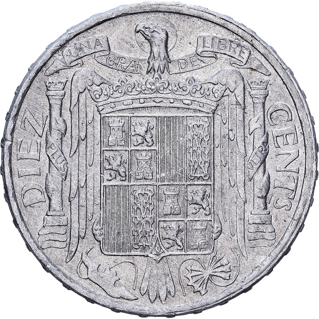 España, 5 Centimos, 1945, Aluminio, BC+, KM:765
