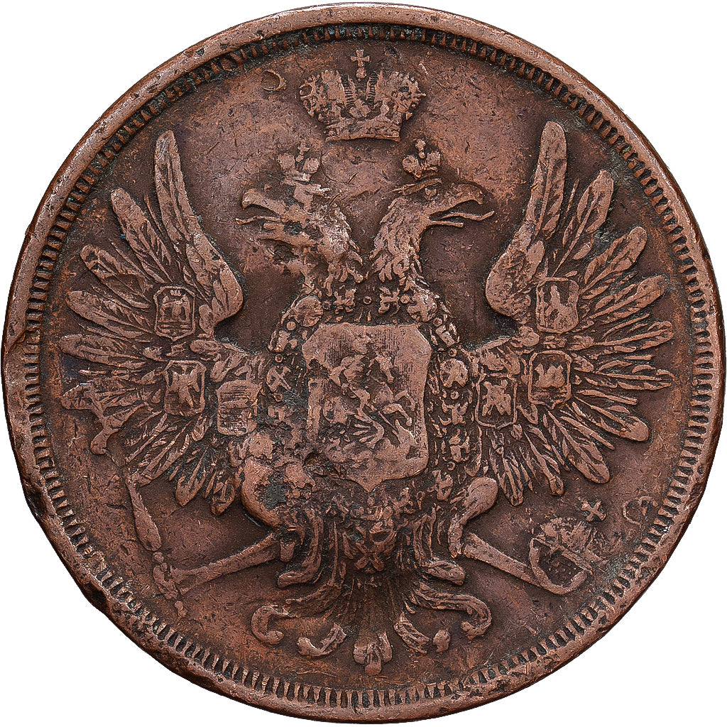 Russia, Nicholas I, 3 Kopeks, 1852, Ekaterinbourg, Copper, VF(20-25), KM:151.1